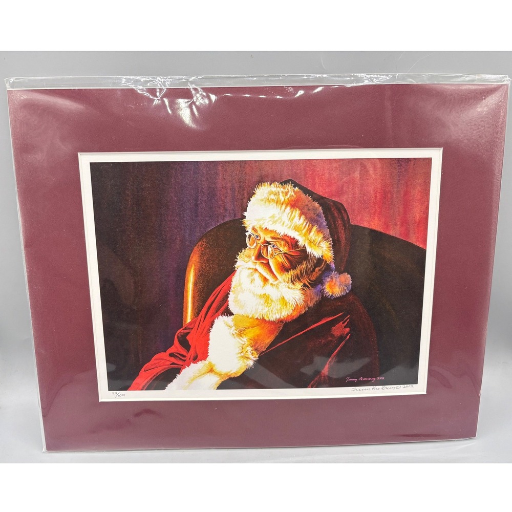 Terry Armstrong Santa Claus Limited Edition Signed Print 99/100 Christmas Art